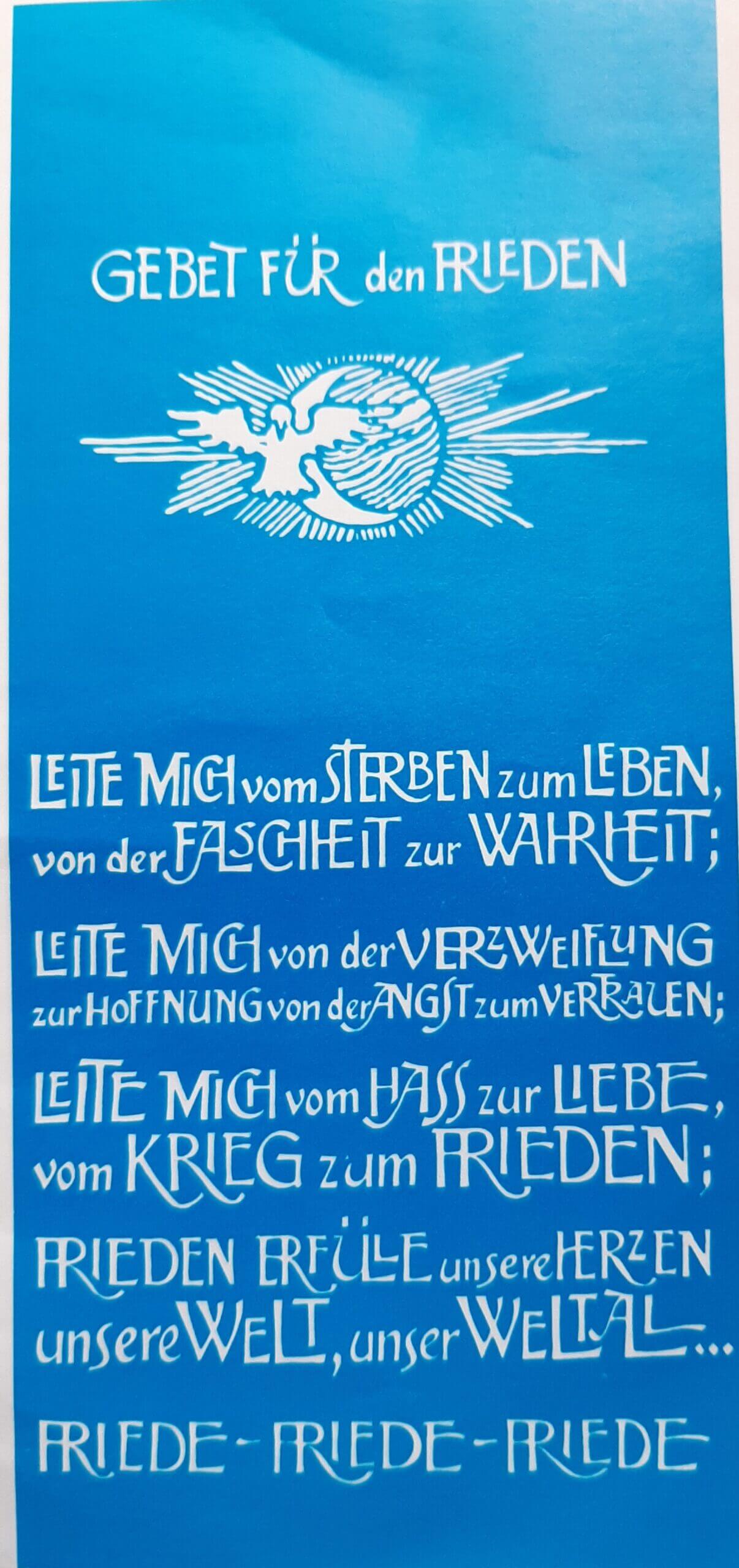 Friedensgebet der UN Friedensgebet der UN